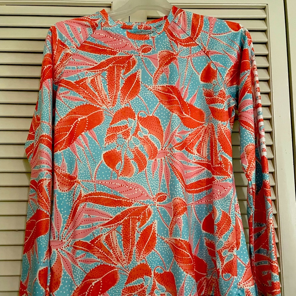 Columbia floral sun protection shirt, small